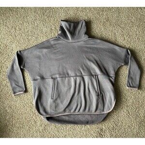 The North Face Womens Small Medium OVERSIZED Turtleneck Sweater High Low‎ Dolman